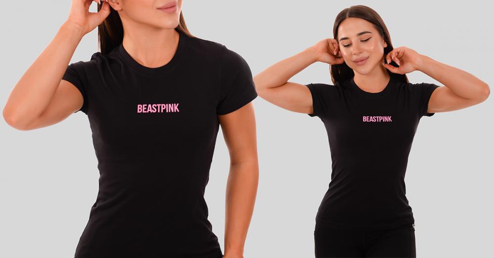 Women's Daily T-Shirt Black - BeastPink