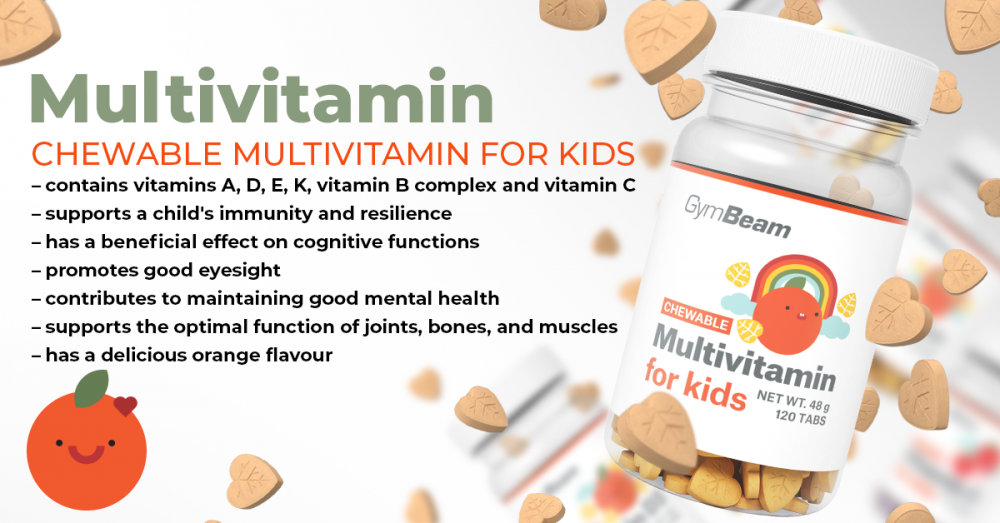 Multivitaminico in Compresse Masticabili per Bambini - GymBeam