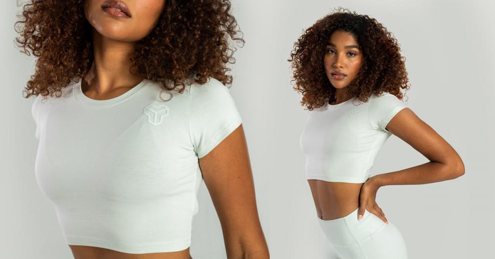 Crop Top da Donna Essential Moon Grey - STRIX