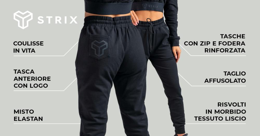 Joggers Essential da Donna Black - STRIX