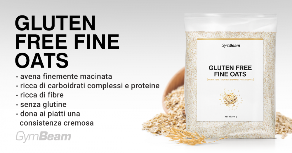 Fiocchi di Avena Fini Senza Glutine - GymBeam