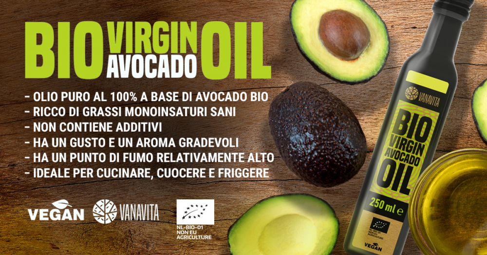 Olio vergine di avocado BIO - VanaVita