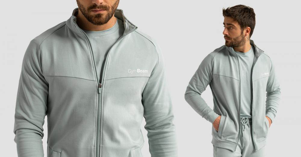 Felpa con Zip Limitless Eucalypt - GymBeam