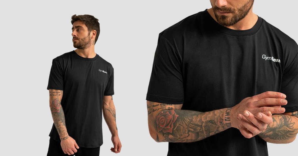 T-Shirt Sportiva da Uomo Limitless Black - GymBeam