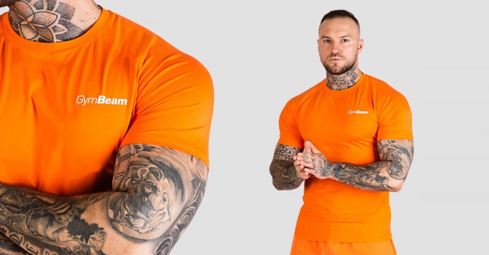 T-Shirt TRN Fitted Orange - GymBeam