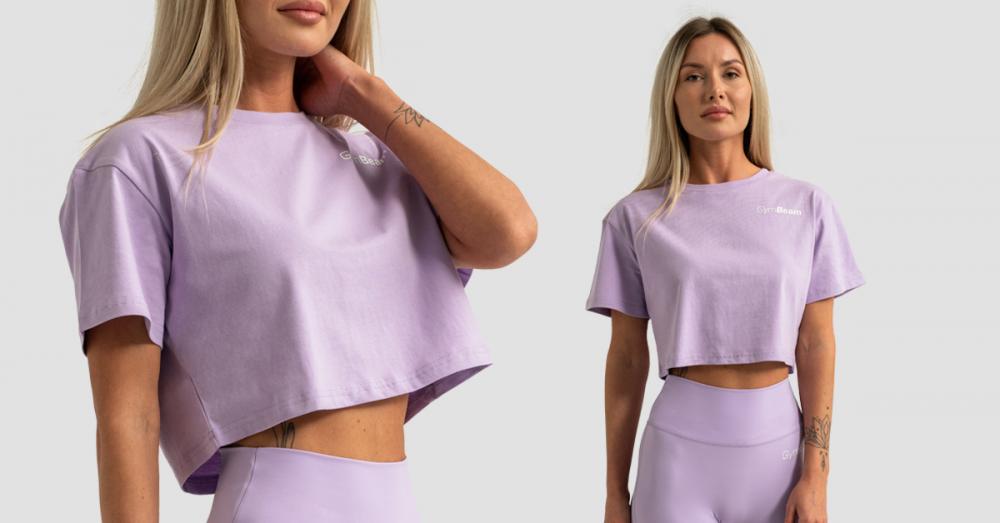 Crop Top da Donna Limitless Lavender - GymBeam