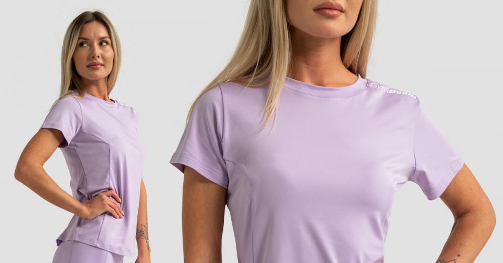 T-shirt Sportiva Limitless da Donna Lavender - GymBeam