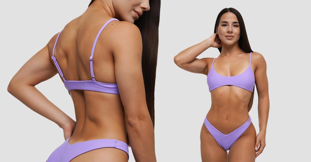 Top del Costume da Bagno HAWAII Lilac - GymBeam