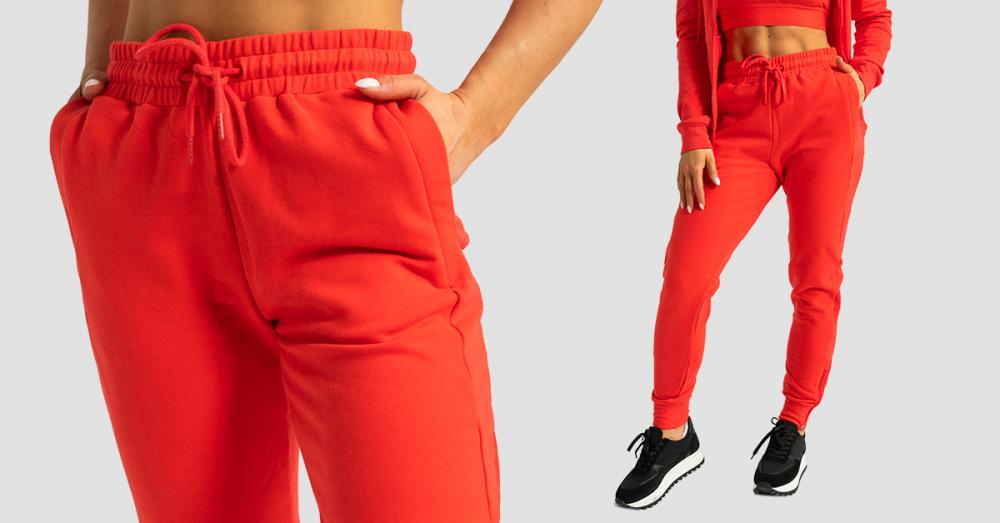 Pantaloni da jogging da donna Limitless Hot Red - GymBeam