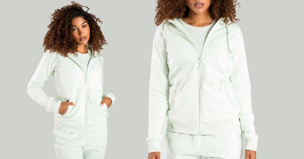 Women‘s Nova Zip Up Hoodie Moon Grey - STRIX