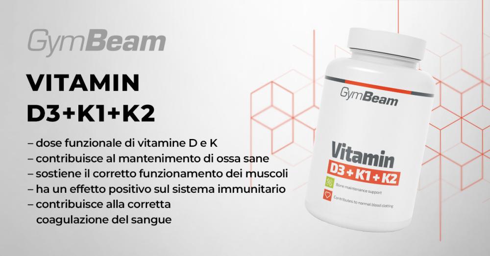 Vitamina D3+K1+K2 - GymBeam