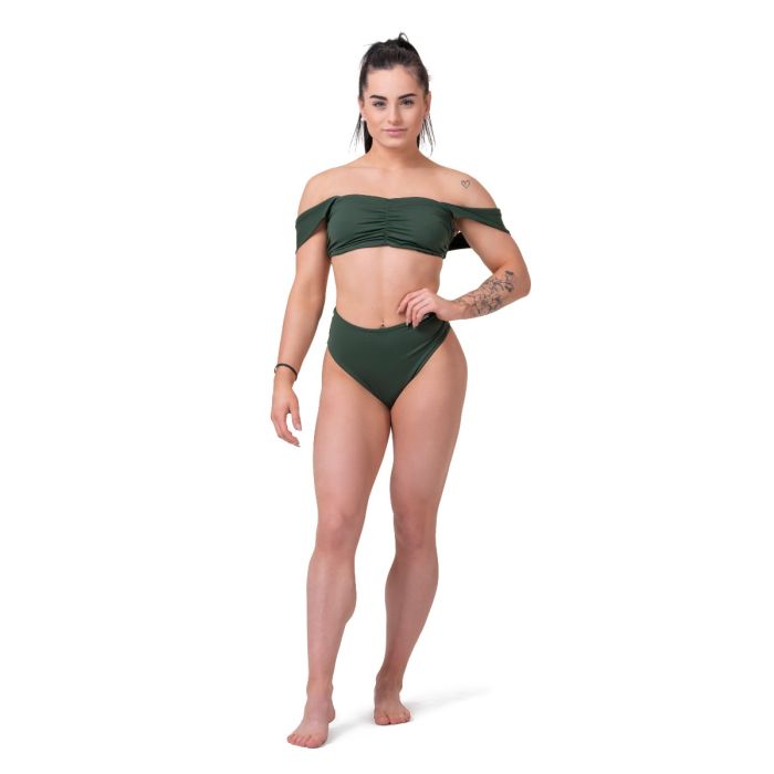 Miami Retro Bikini Pezzo Sopra Green - NEBBIA