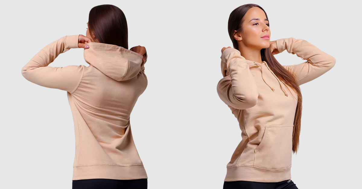 Women’s PRO Hoodie Sand - GymBeam