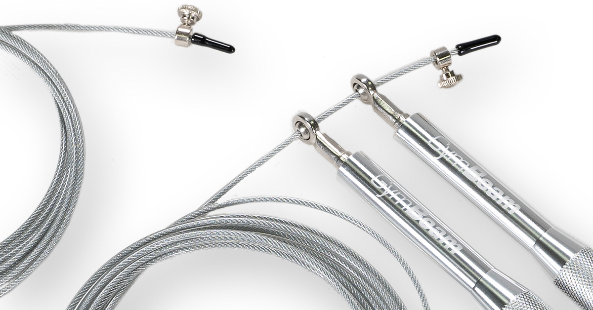 Svihadlo Metal Jumping Rope Silver - GymBeam