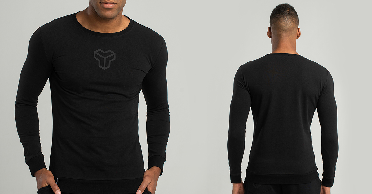  Essential long-sleeve t-shirt black - STRIX